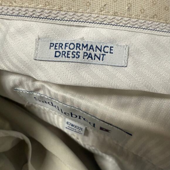 Saddlebred Travelers Comfort Flex Straight Fit Men's Dress Pants Size 42X32 - Picture 6 of 11